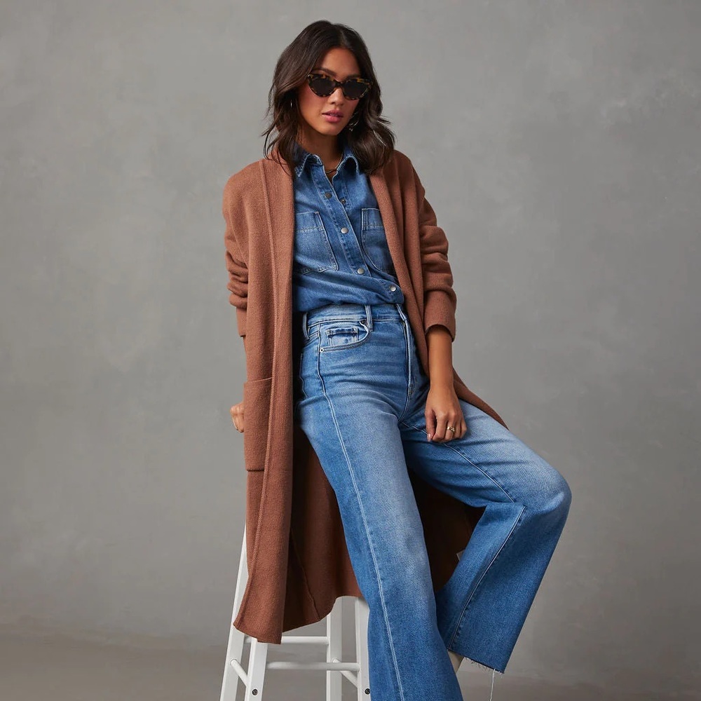 Coletti Longline Open Front Duster Size Small